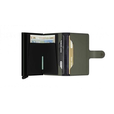 SECRID MINI WALLET MATTE ΧΑΚΙ-ΜΑΥΡΟ / ΚΑΡΤΟΘΗΚΗ ΠΙΣΤΩΤΙΚΩΝ ΚΑΡΤΩΝ