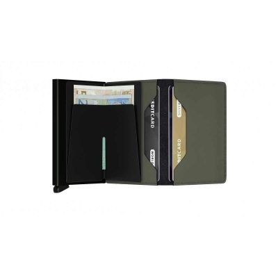 SECRI SLIM WALLET MATTE ΧΑΚΙ ΜΑΥΡΟ / ΚΑΡΤΟΘΗΚΗ ΠΙΣΤΩΤΙΚΩΝ ΚΑΡΤΩΝ