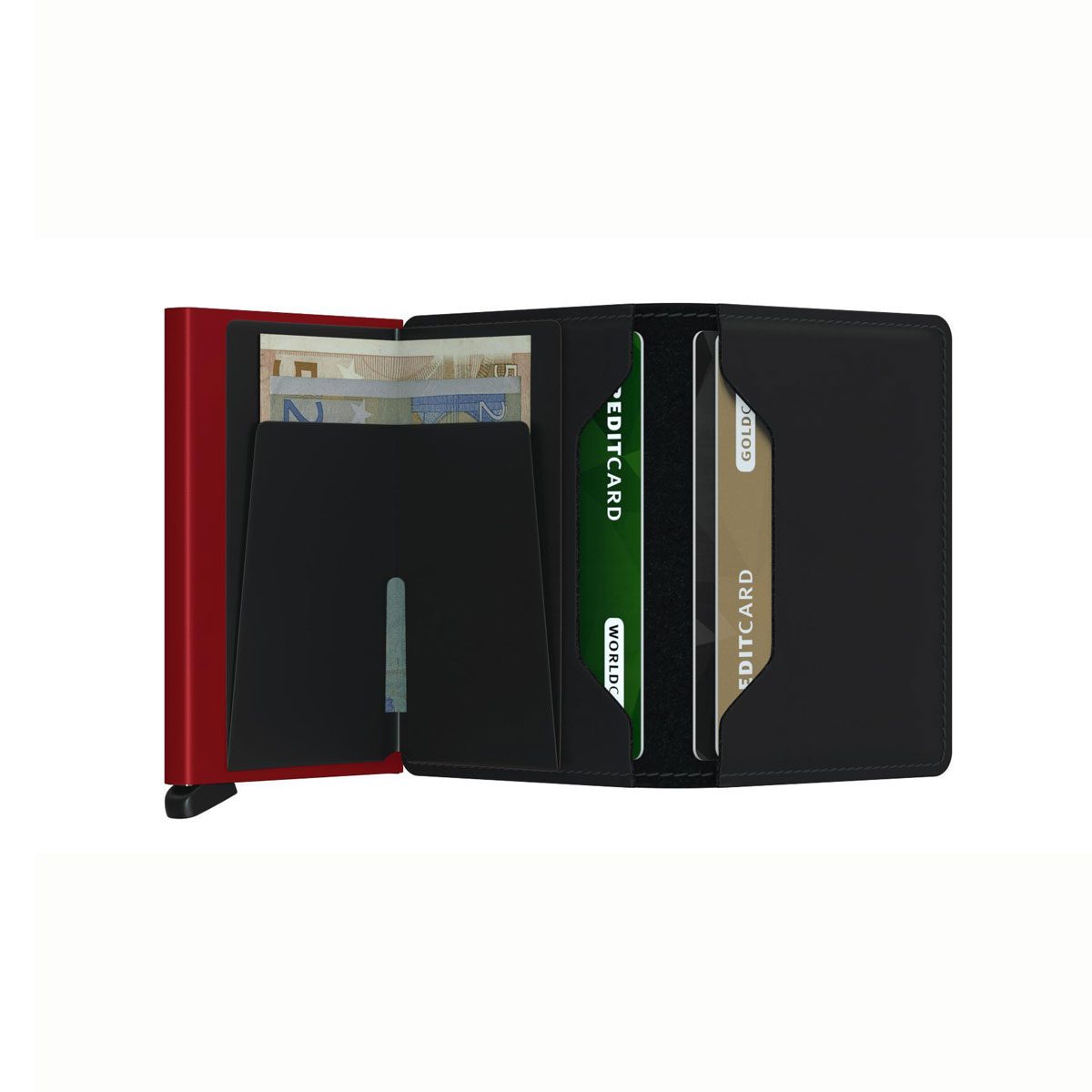 SECRID SLIM WALLET MATTE ΜΑΥΡΟ ΚΟΚΚΙΝΟ / ΚΑΡΤΟΘΗΚΗ ΠΙΣΤΩΤΙΚΩΝ ΚΑΡΤΩΝ - Image 3