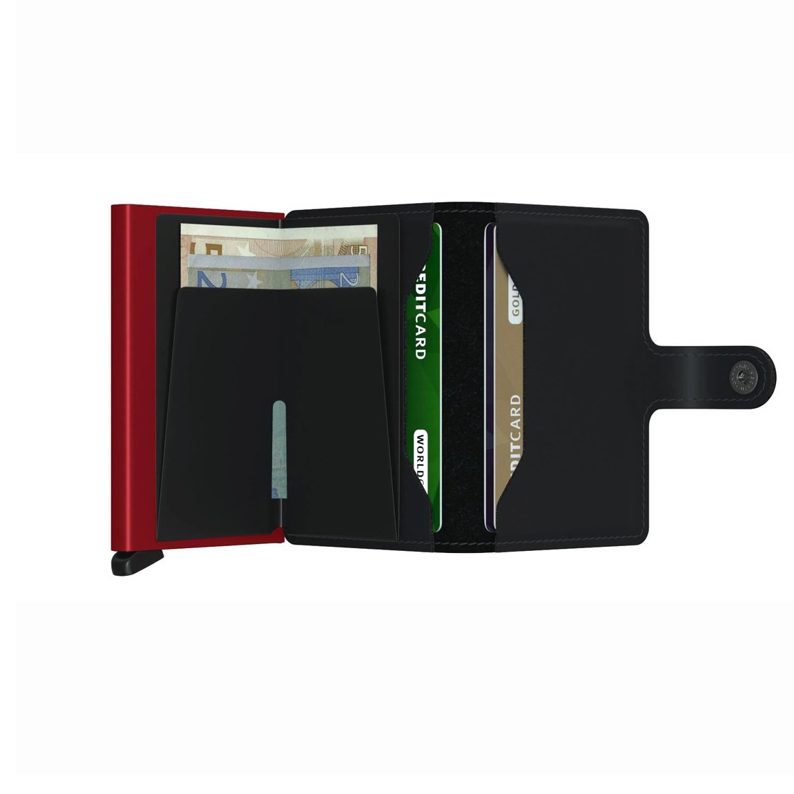 SECRID MINI WALLET MATTE ΜΑΥΡΟ ΚΟΚΚΙΝΟ / ΚΑΡΤΟΘΗΚΗ ΠΙΣΤΩΤΙΚΩΝ ΚΑΡΤΩΝ - Image 3