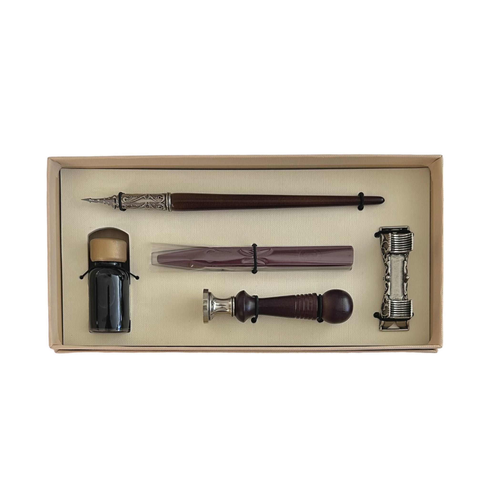 GIFT BOX / ΣΕΤ ΚΑΛΛΙΓΡΑΦΙΑΣ ΜΕ ΠΕΝΑ ΚΑΙ ΒΟΥΛΟΚΕΡΙ ΤΟ ΙΑΤΡΟΣΗΜΟ - Image 3