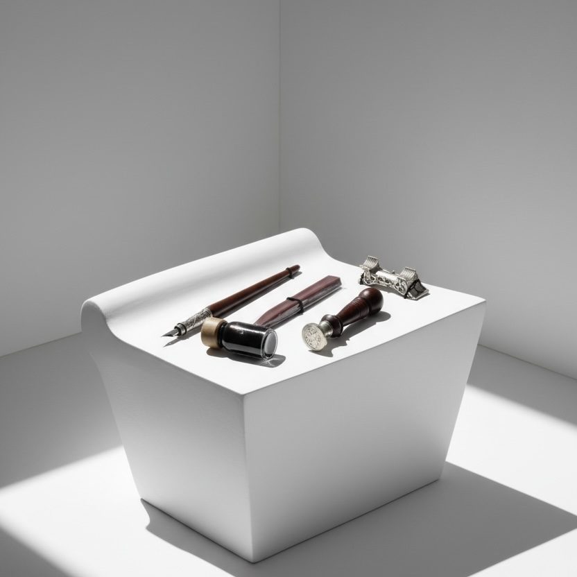 GIFT BOX / ΣΕΤ ΚΑΛΛΙΓΡΑΦΙΑΣ ΜΕ ΠΕΝΑ ΚΑΙ ΒΟΥΛΟΚΕΡΙ ΤΟ ΙΑΤΡΟΣΗΜΟ - Image 6