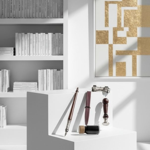 GIFT BOX / ΣΕΤ ΚΑΛΛΙΓΡΑΦΙΑΣ ΜΕ ΠΕΝΑ ΚΑΙ ΒΟΥΛΟΚΕΡΙ ΤΟ ΙΑΤΡΟΣΗΜΟ - Image 2
