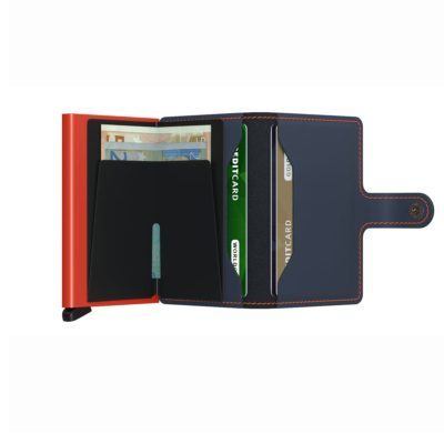 SECRID MINI WALLET MATTE ΜΠΛΕ ΠΟΡΤΟΚΑΛΙ / ΚΑΡΤΟΘΗΚΗ ΠΙΣΤΩΤΙΚΩΝ ΚΑΡΤΩΝ