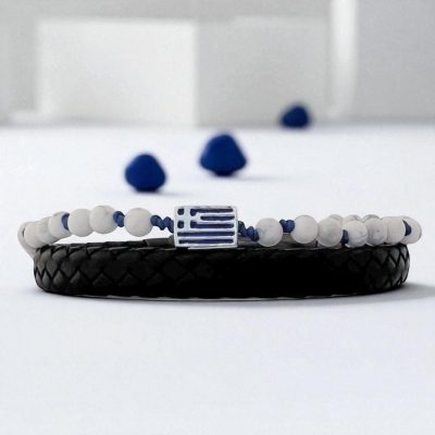 GREECE FLAG & STONES