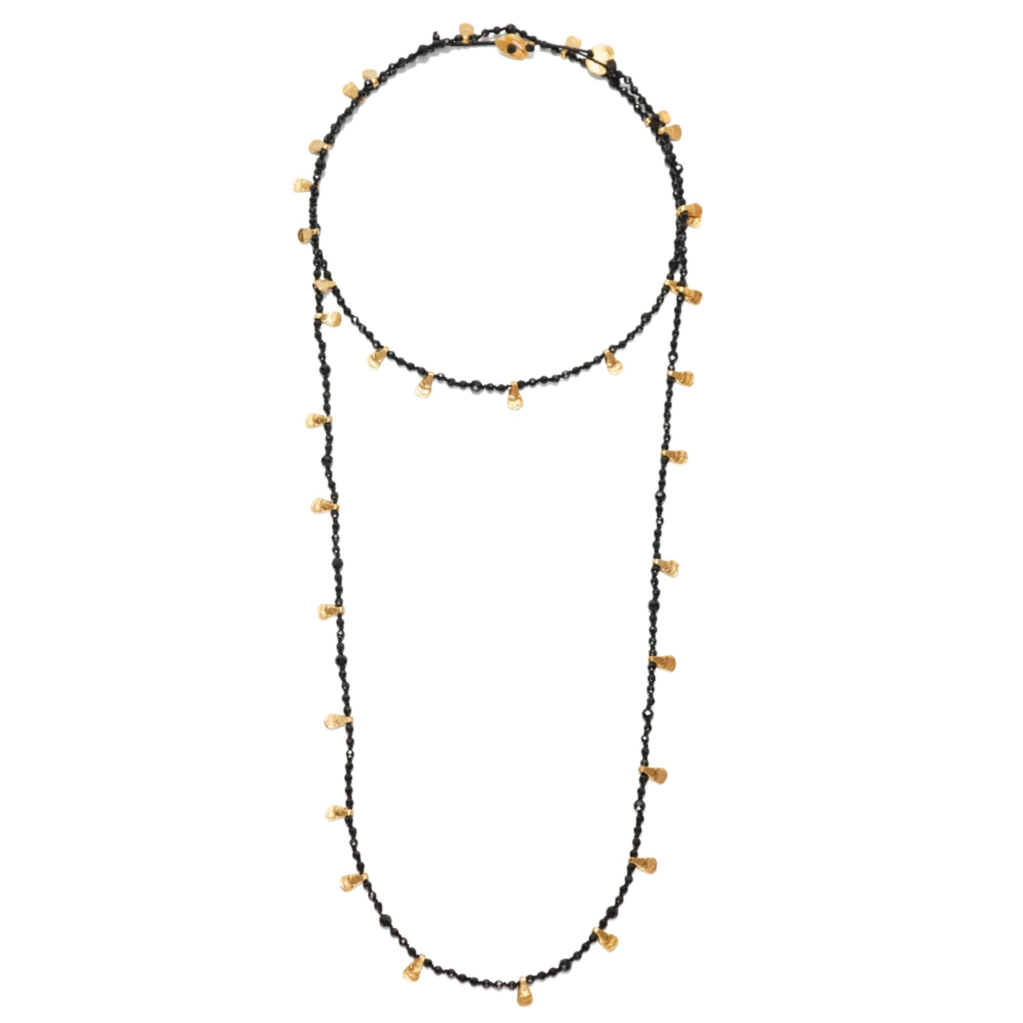 BLACK & GOLD LONG GIRASOLE