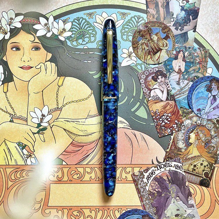 ΠΕΝΑ / NOUVEAU BLEU / GOLDPLATED - Image 4