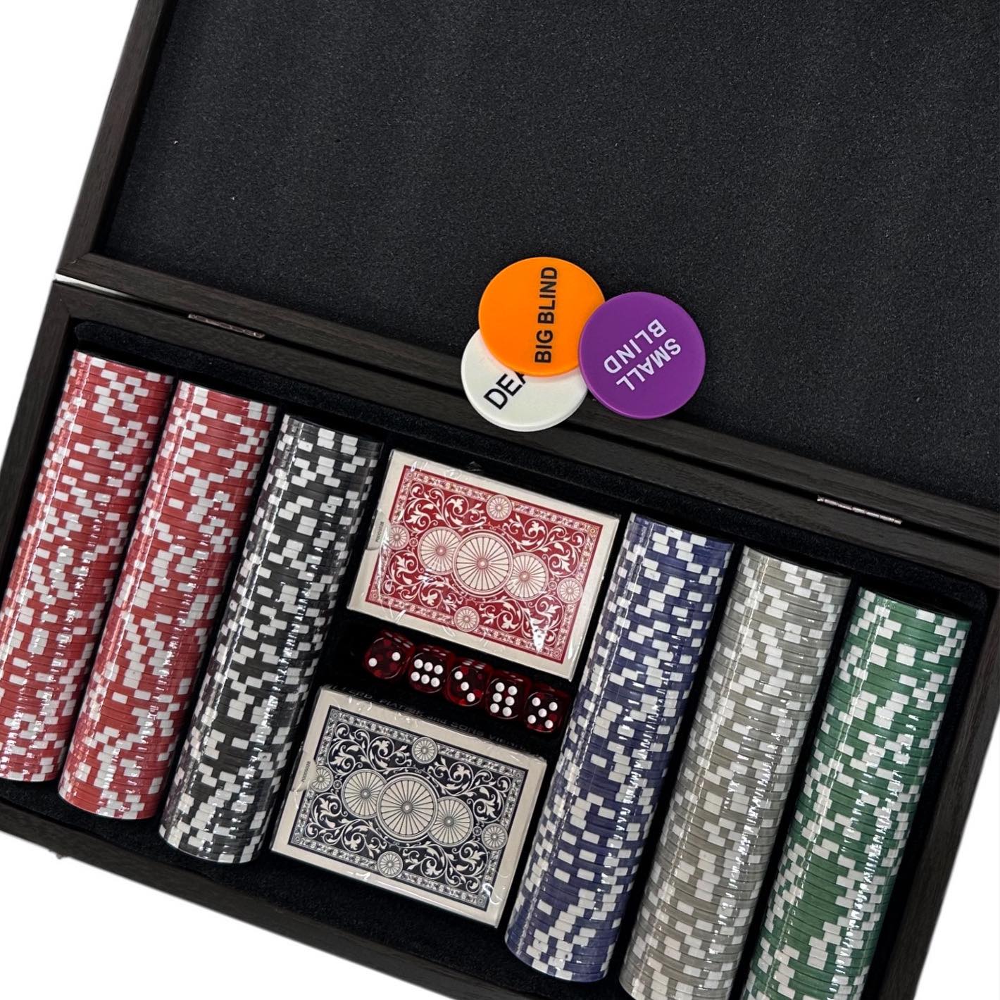 ΣΕΤ POKER ΣΕ ΜΑΥΡΗ ΞΥΛΙΝΗ ΘΗΚΗ - Image 2