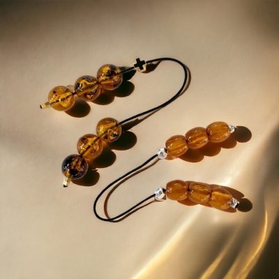RESIN AMBER & CROSS
