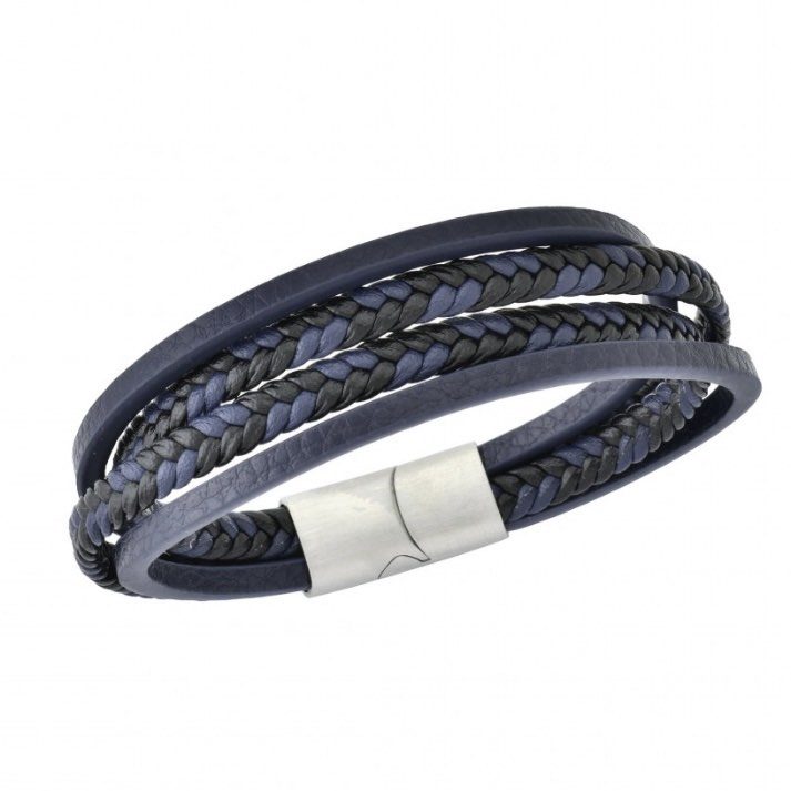 LEATHER BLUE & BLACK - Image 4