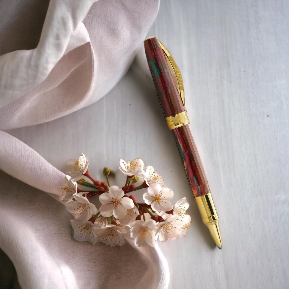 ROLLERBALL VAN GOGH “FLOWΕRING PLUM” - Image 2