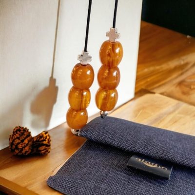 RESIN AMBER & CROSS
