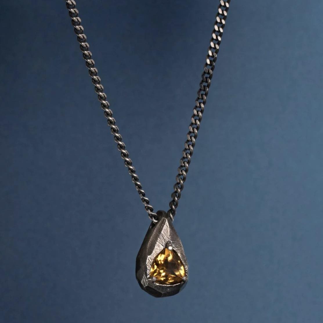 CHAIN & CITRINE DROP - Image 3