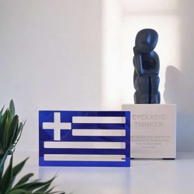 GIFT SET / GREEK FLAG & CYCLADIC THINKER