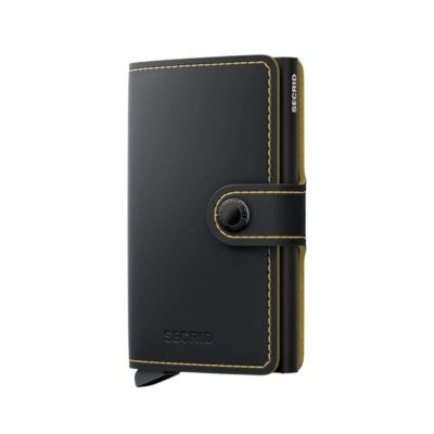 SECRID MINI WALLET MATTE ΜΑΥΡΟ ΚΙΤΡΙΝΟ / ΚΑΡΤΟΘΗΚΗ ΠΙΣΤΩΤΙΚΩΝ ΚΑΡΤΩΝ