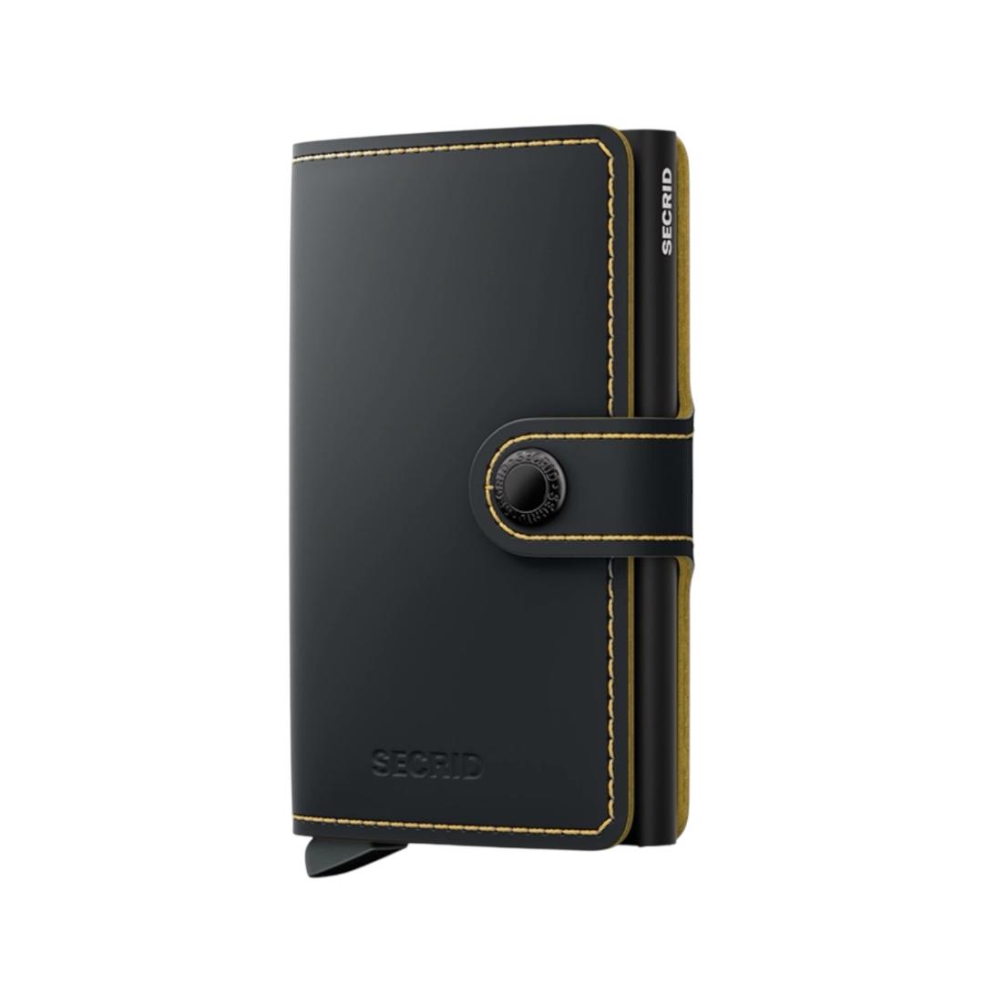 SECRID MINI WALLET MATTE ΜΑΥΡΟ ΚΙΤΡΙΝΟ / ΚΑΡΤΟΘΗΚΗ ΠΙΣΤΩΤΙΚΩΝ ΚΑΡΤΩΝ