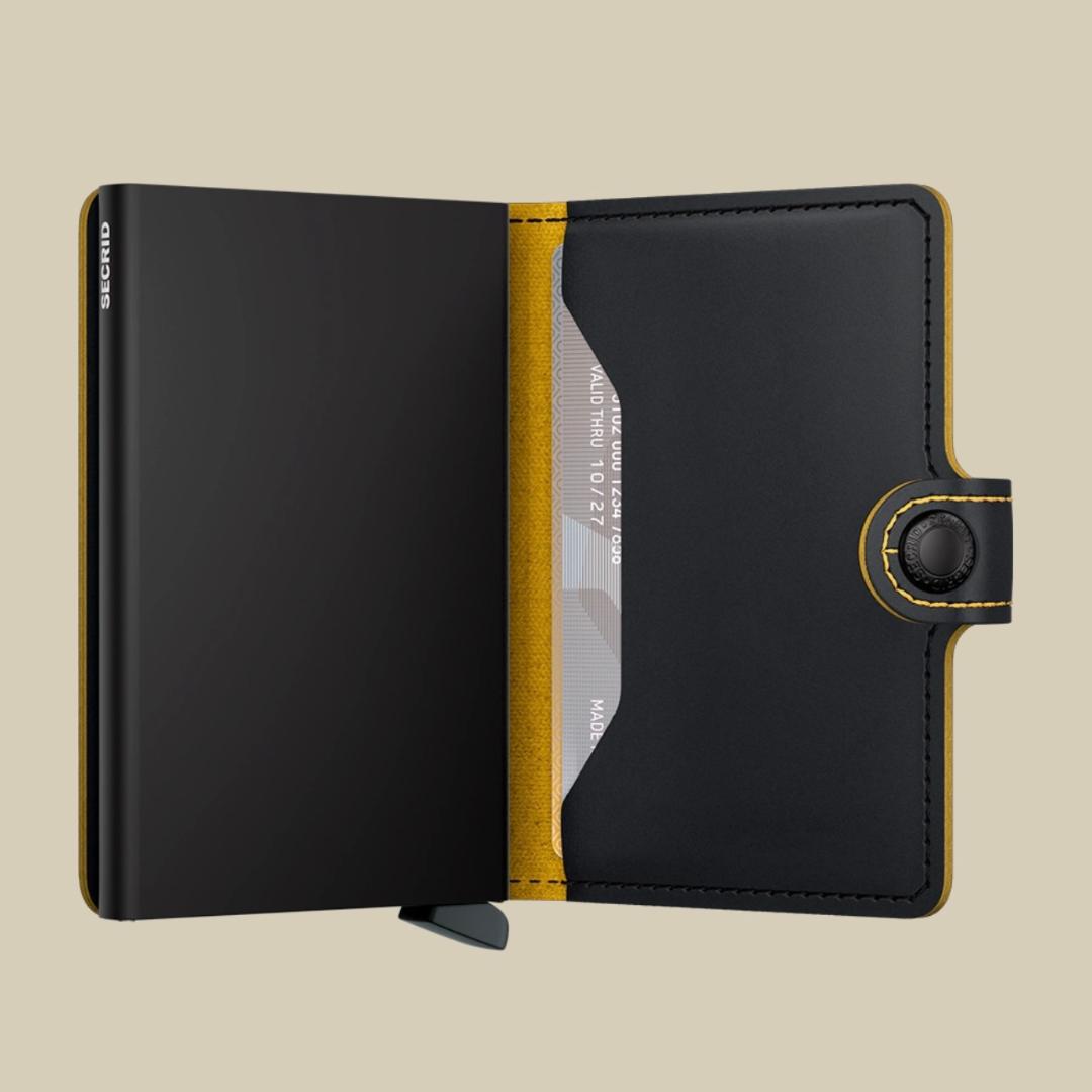 SECRID MINI WALLET MATTE ΜΑΥΡΟ ΚΙΤΡΙΝΟ / ΚΑΡΤΟΘΗΚΗ ΠΙΣΤΩΤΙΚΩΝ ΚΑΡΤΩΝ - Image 3