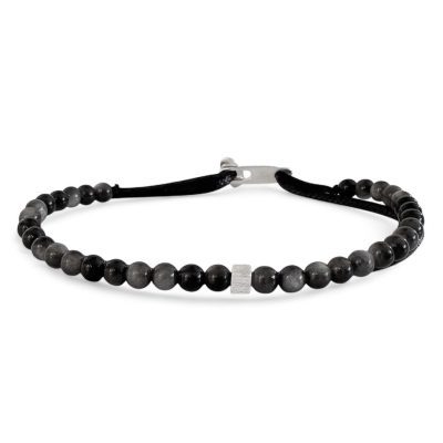OBSIDIAN STONES & SILVER