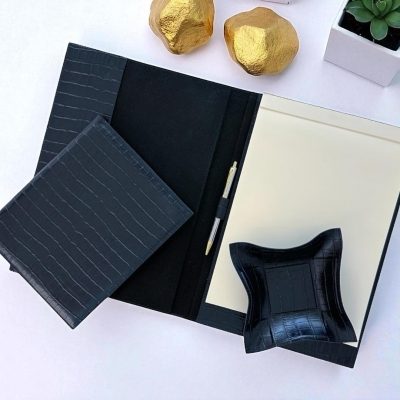 ΣΗΜΕΙΩΜΑΤΑΡΙΟ Α4 BLUE BLACK CROCO