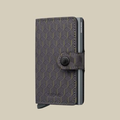 SECRID MINI WALLET OPTICAL GREY YELLOW / ΚΑΡΤΟΘΗΚΗ ΠΙΣΤΩΤΙΚΩΝ ΚΑΡΤΩΝ