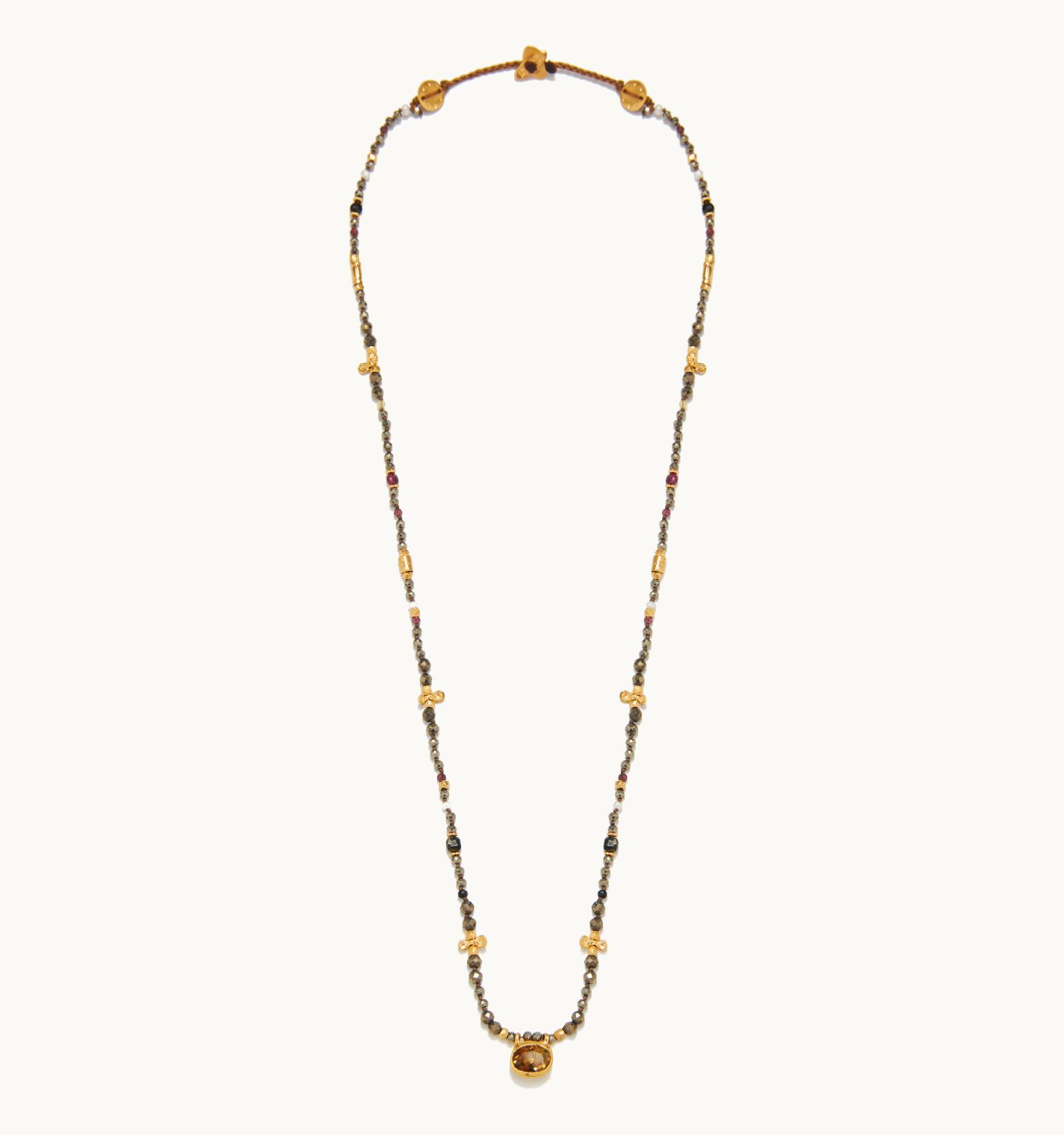 “PAPILLON” LONG GOLD PLATED NECKLACE