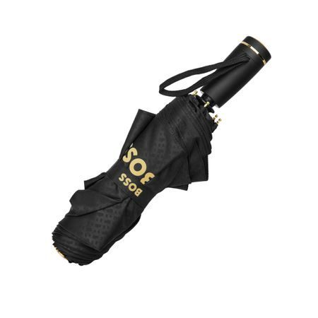 ΟΜΠΡΕΛΑ / POCKET DOUBLE B , BLACK & GOLD - Image 3