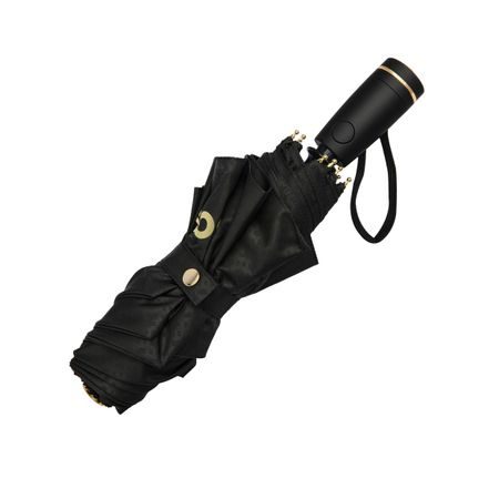 ΟΜΠΡΕΛΑ / POCKET DOUBLE B , BLACK & GOLD - Image 8