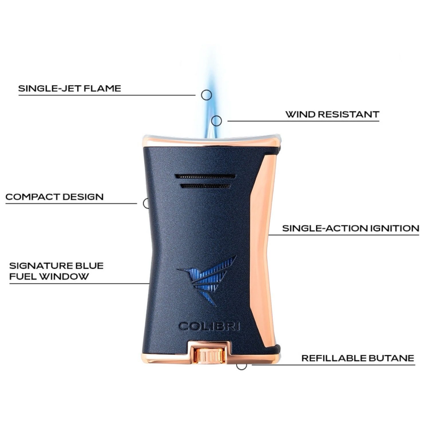 ΑΝΑΠΤΗΡΑΣ / COLIBRI SLIM / SINGLE JET FLAME - Image 2