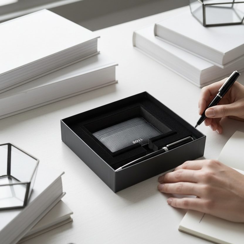 GIFT SET / ΣΤΥΛΟ ΔΙΑΡΚΕΙΑΣ & ΘΗΚΗ ΠΙΣΤΩΤΙΚΩΝ ΚΑΡΤΩΝ - Image 3