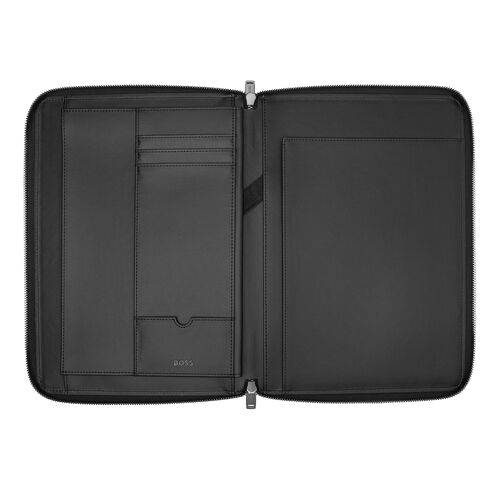 FOLDER A4 ΣΗΜΕΙΩΜΑΤΑΡΙΟ/ CONFERENCE FOLDER ZIP MONOGRAM BLACK - Image 2