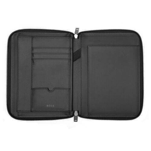 FOLDER A5 ΣΗΜΕΙΩΜΑΤΑΡΙΟ/ CONFERENCE FOLDER ZIP MONOGRAM BLACK - Image 2