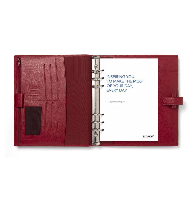 ORGANISER A5 SCARLET RED - Image 3