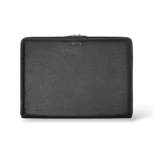 FOLDER A5 ΣΗΜΕΙΩΜΑΤΑΡΙΟ/ CONFERENCE FOLDER ZIP MONOGRAM BLACK
