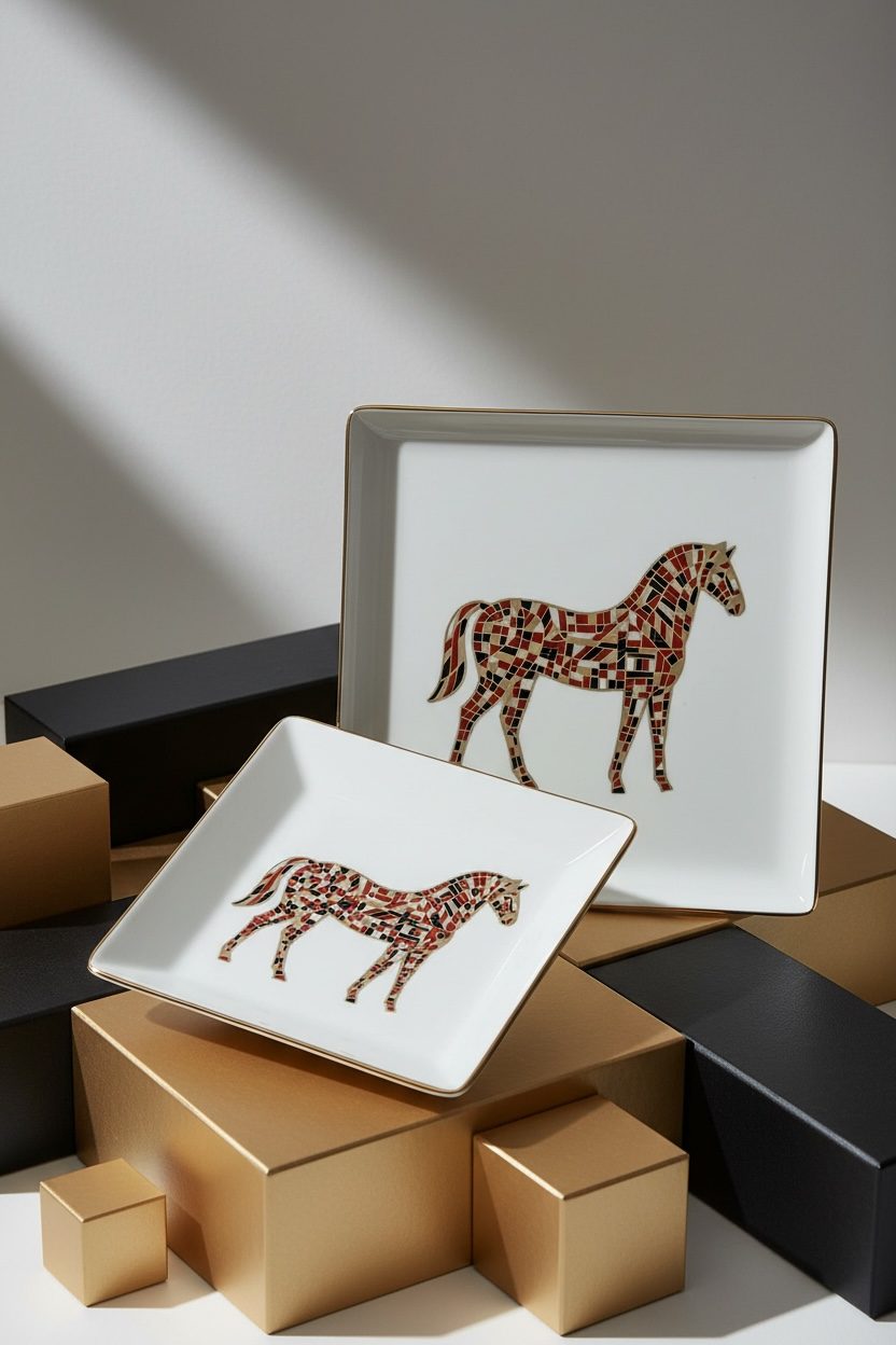 ΣΕΤ 2 ΔΙΣΚΑΚΙΑ / STAINED GLASS HORSE - Image 3