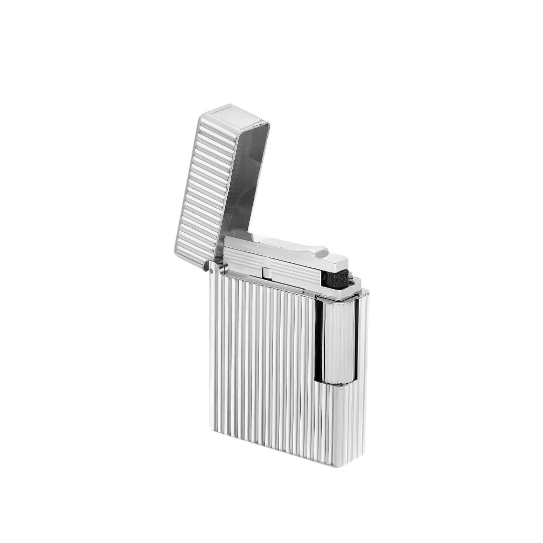 ΑΝΑΠΤΗΡΑΣ / LIGNE 1 GUILLOCHE LIGHTER SILVER - Image 3