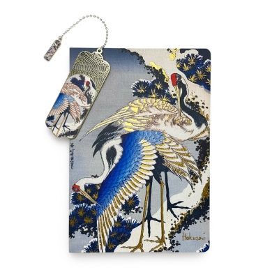 ΣΗΜΕΙΩΜΑΤΑΡΙΟ Α5 & ΣΕΛΙΔΟΔΕΙΚΤΗΣ / CRANES ON A SNOWY TREE / KATSUSHIKA HOKUSAI