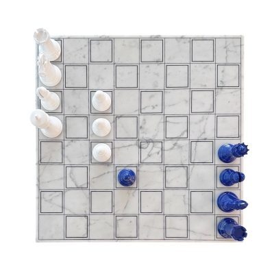 ΣΚΑΚΙ / GREECE / BLUE & WHITE / MARBLE GRID