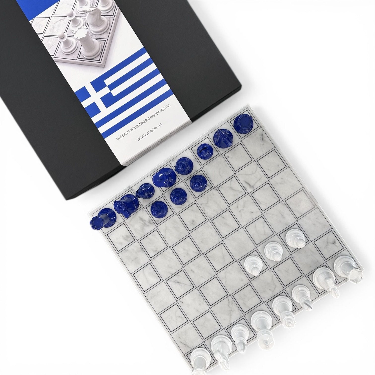 ΣΚΑΚΙ / GREECE / BLUE & WHITE / MARBLE GRID - Image 2