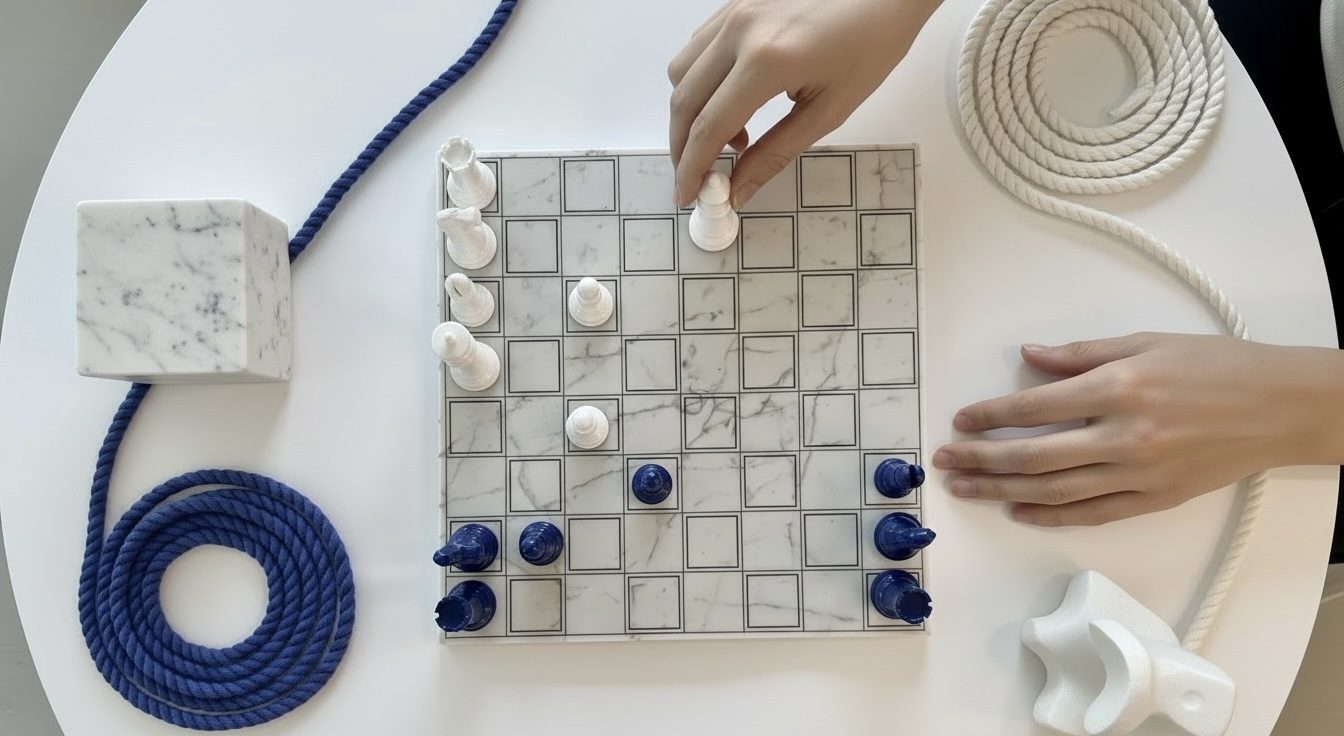ΣΚΑΚΙ / GREECE / BLUE & WHITE / MARBLE GRID - Image 9
