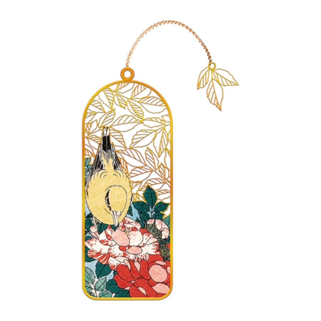 ΣΕΛΙΔΟΔΕΙΚΤΗΣ / ROSSIGNOL JAPONAIS ET GERBE DE ROSES / KATSUSIKA HOKUSAI