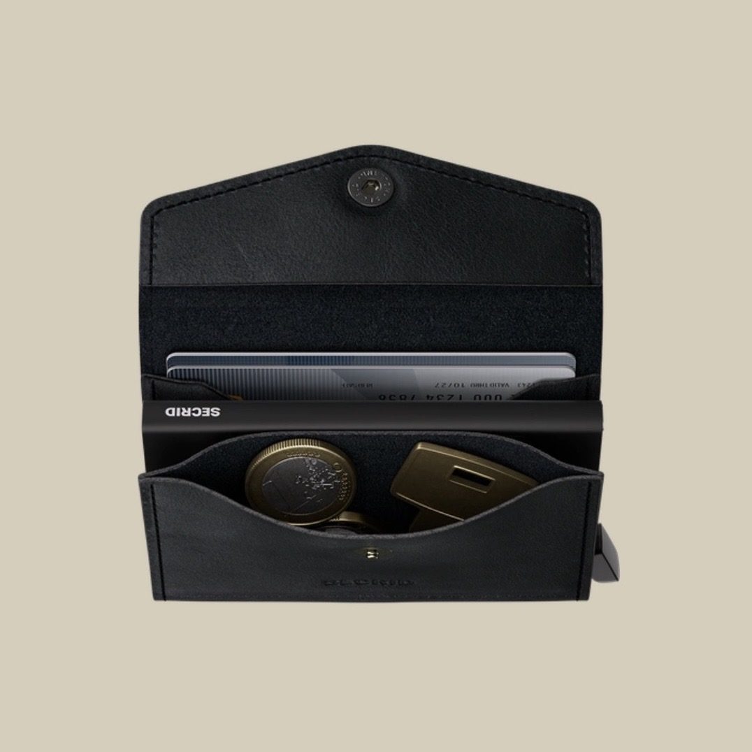 SECRID MINI WALLET / ENVELOPE WALLET VINTAGE BKACK - Image 2