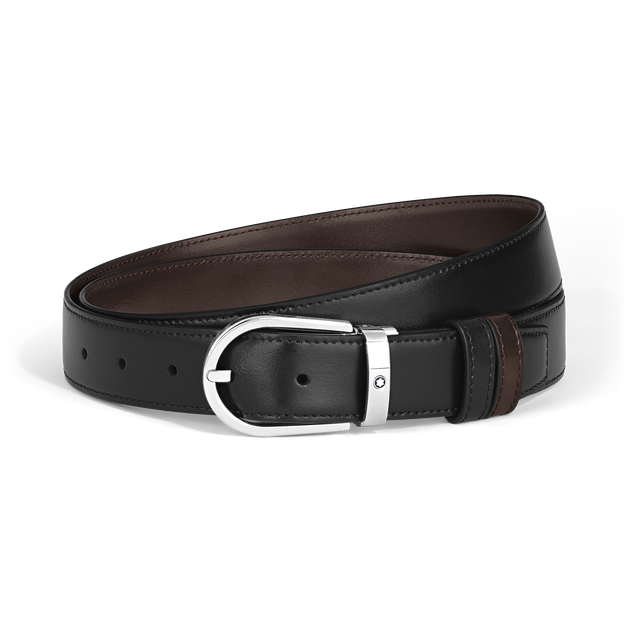 ΖΩΝΗ / HORSESHOE 30 MM REVERSIBLE BELT IN MEISTERSTÜCK LEATHER
