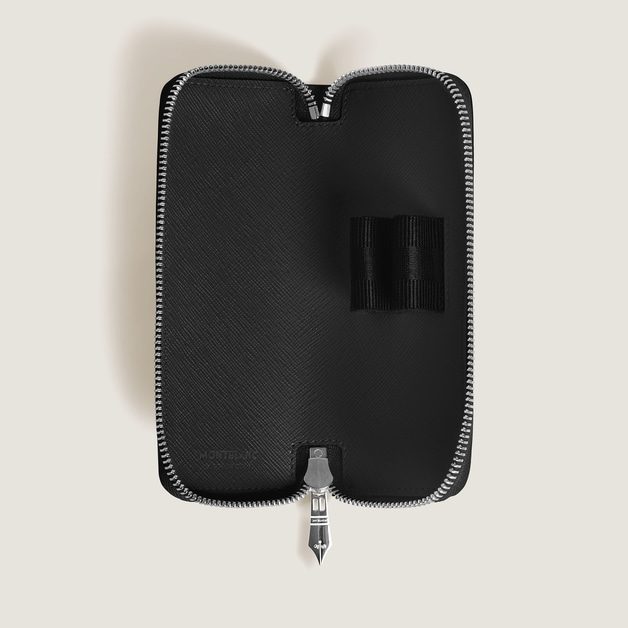 ΘΗΚΗ ΓΙΑ ΣΤΥΛΟ / 2-PEN POUCH WITH ZIP IN SARTORIAL LEATHER - Image 2