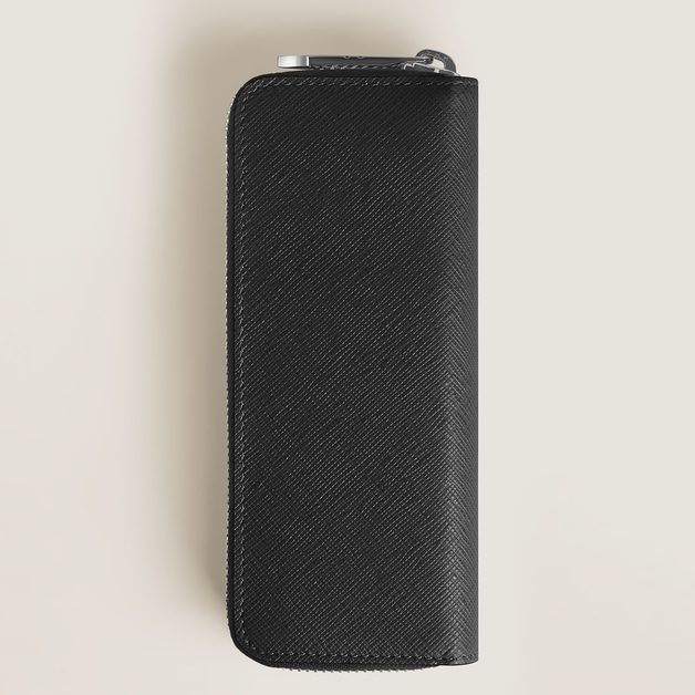 ΘΗΚΗ ΓΙΑ ΣΤΥΛΟ / 2-PEN POUCH WITH ZIP IN SARTORIAL LEATHER - Image 5