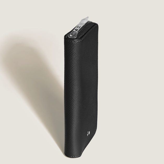 ΘΗΚΗ ΓΙΑ ΣΤΥΛΟ / 2-PEN POUCH WITH ZIP IN SARTORIAL LEATHER - Image 4