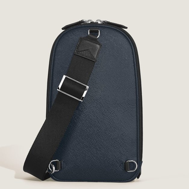 ΣΑΚΙΔΙΟ SLING / MEDIUM ON-BODY BAG IN SARTORIAL LEATHER - Image 3