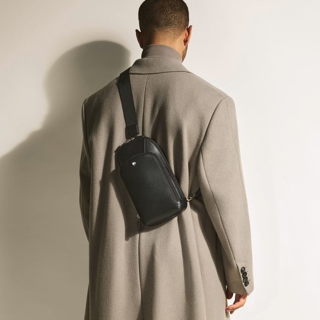 ΣΑΚΙΔΙΟ SLING / MEDIUM ON-BODY BAG IN SARTORIAL LEATHER - Image 2