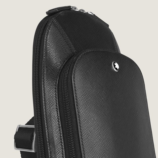 ΣΑΚΙΔΙΟ SLING / MEDIUM ON-BODY BAG IN SARTORIAL LEATHER - Image 3