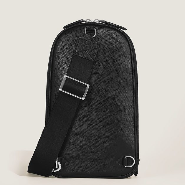 ΣΑΚΙΔΙΟ SLING / MEDIUM ON-BODY BAG IN SARTORIAL LEATHER - Image 6
