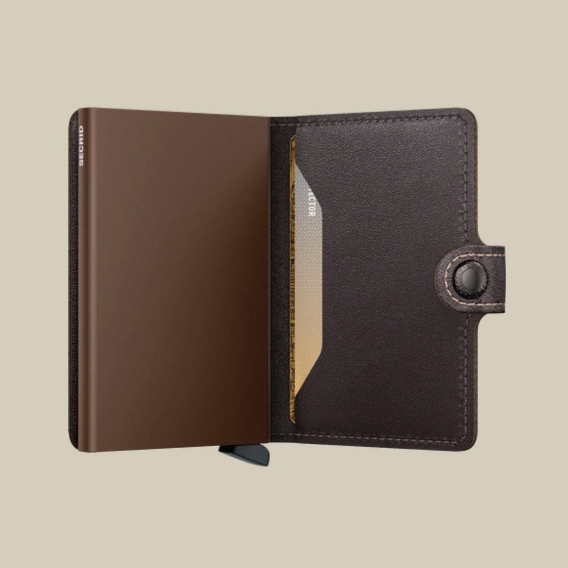 SECRID MINI WALLET ORIGINAL CHOCOLATE / ΚΑΡΤΟΘΗΚΗ ΠΙΣΤΩΤΙΚΩΝ ΚΑΡΤΩΝ - Image 3